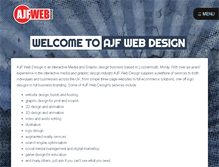 Tablet Screenshot of ajfwebdesign.com